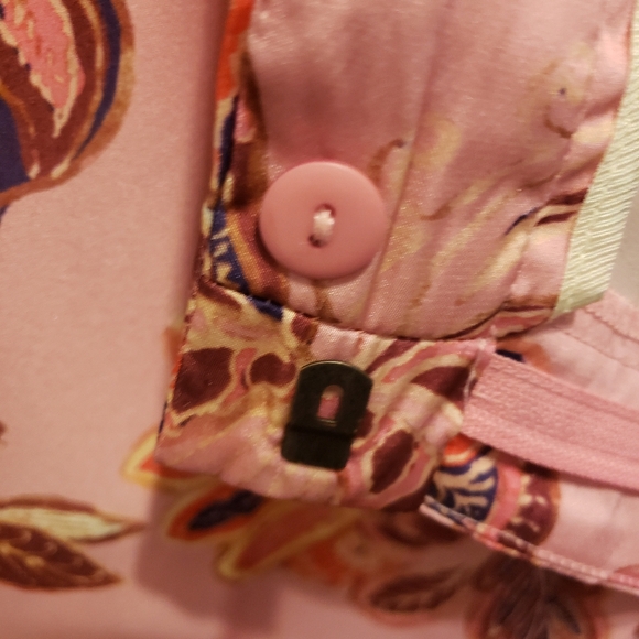 Zara Pink Capri Printed Pants Size L EUC (worn once!) - Picture 5 of 6